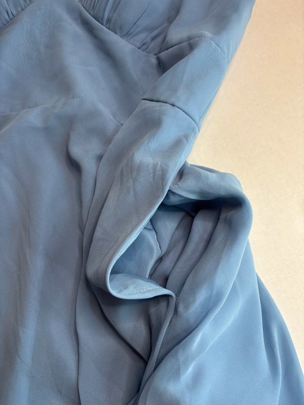 NWT Azazie Emmy Dress - Steel Blue - Size A14 - Picture 3 of 5